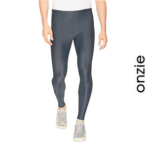 Onzie Men's 29" Full Length Moisture Wicking Legging in Charcoal Gray NWT L/XL